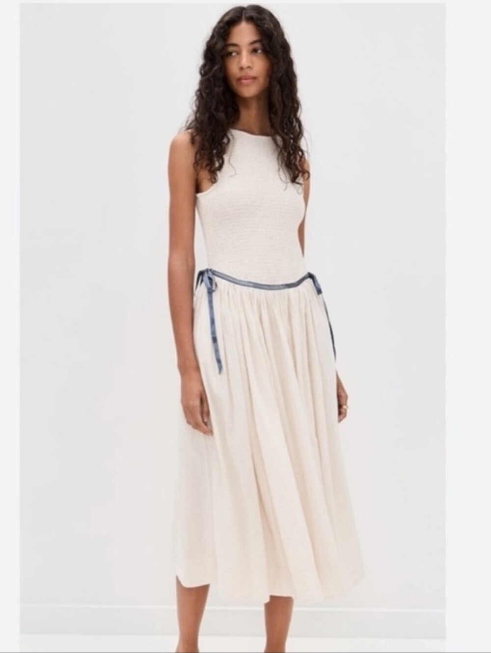 Free People Nightingale Solid Midi Dress Xs